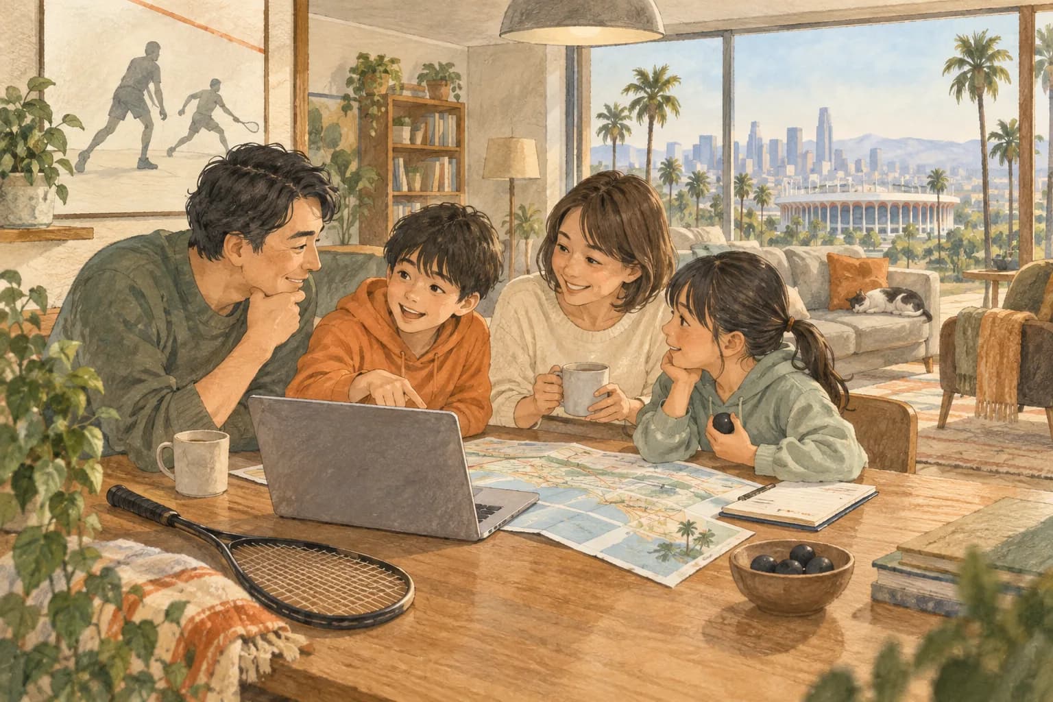 2028年五輪への出場条件の次の行動を描いたイラスト